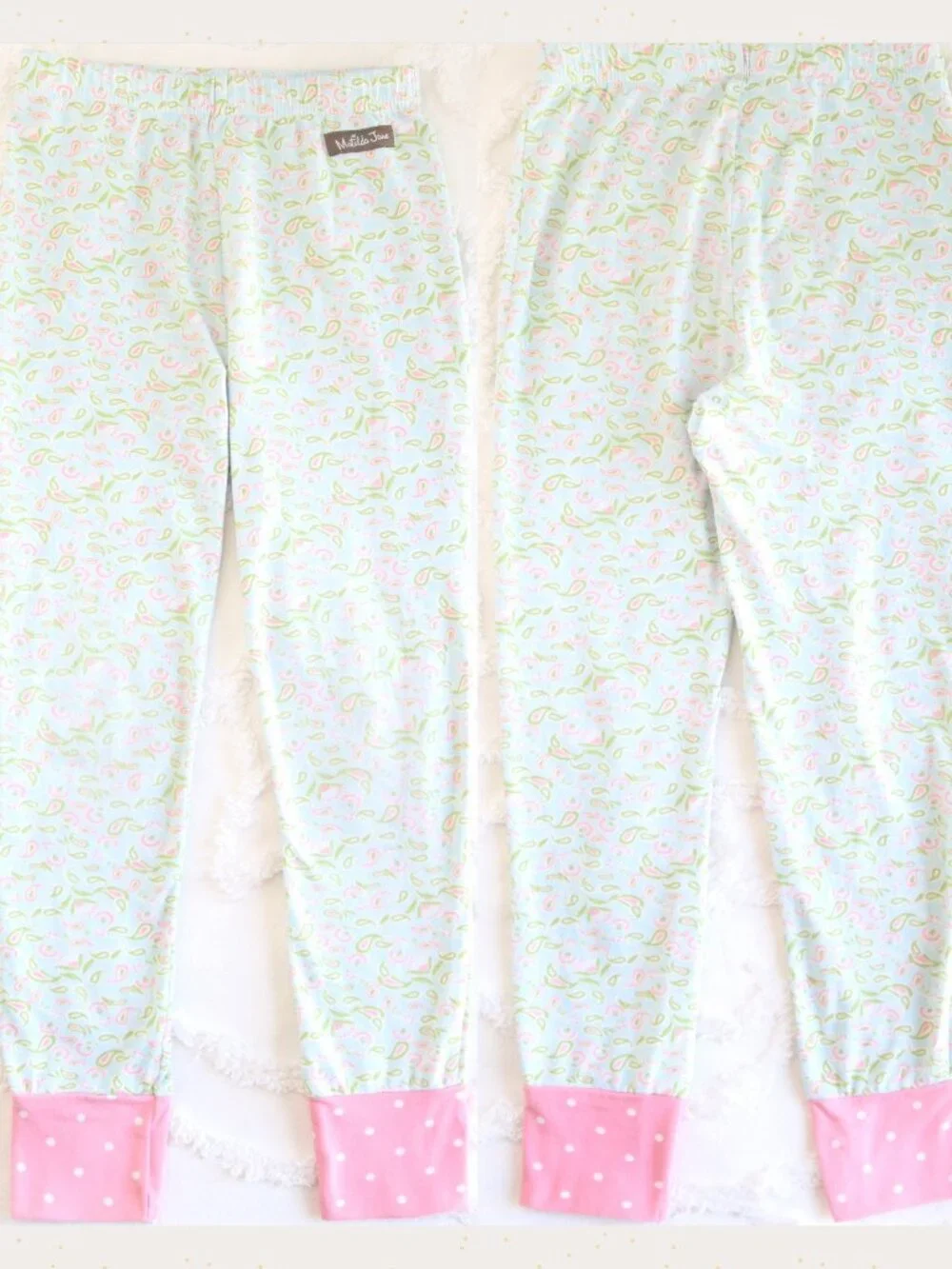 Matilda Jane | Bed Head In For The Night Paisley Floral Ruffle PJ Set Bundle Lot